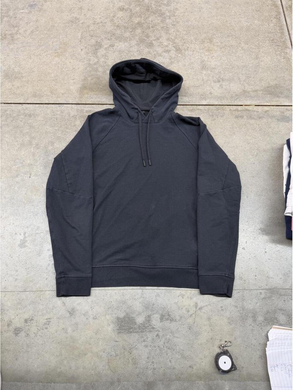 lululemon city sweat black lightweight hoodie size medium